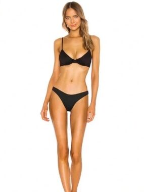Beach Riot Black Bikini BOTTOM ONLY size LG